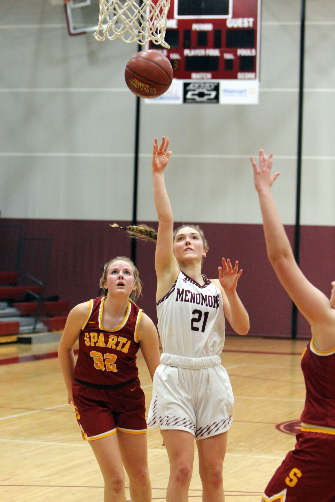 Sparta at Menomonie girls basketball 2-25-20